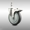 Service Caster 5 Inch 316SS Thermoplastic Rubber Swivel 10mm Stem Caster Total Lock Brake SCC-SS316TSTTL20S514-TPRB-M1015 - alternate 1